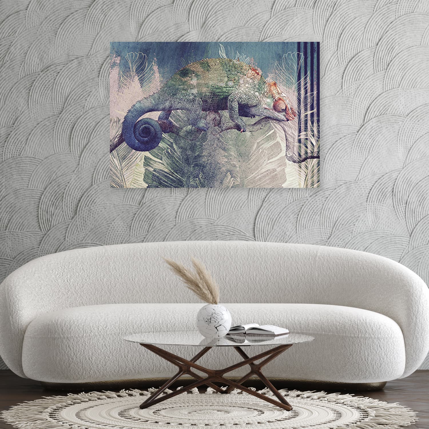 

Obraz Deco Panel, Kameleon na gałęzi (Rozmiar 100x70)