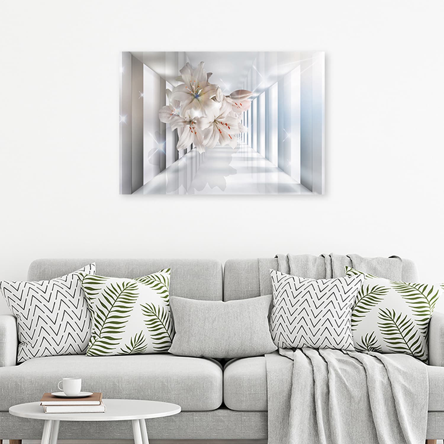 

Obraz Deco Panel, Kwiaty w korytarzu 3D (Rozmiar 100x70)