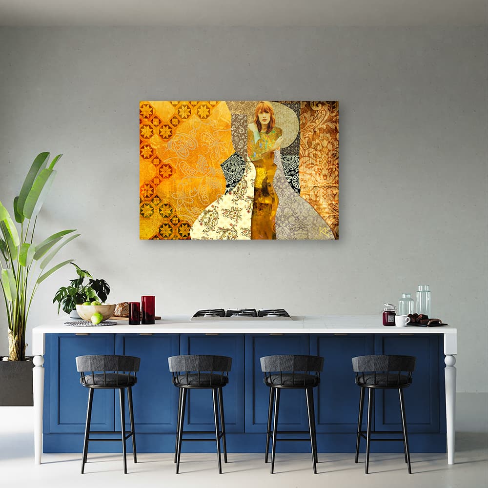 

Obraz Deco Panel, Kobieta na ozdobnym tle (Rozmiar 100x70)