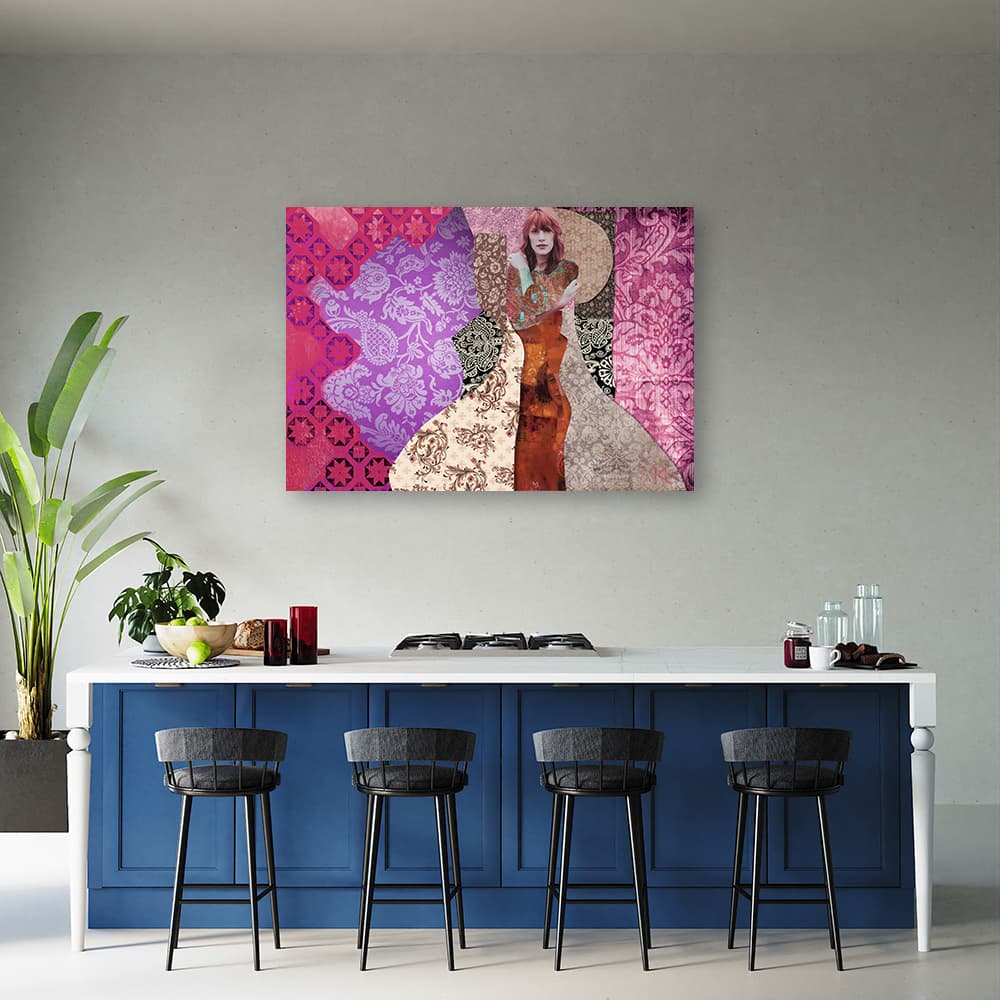 

Obraz Deco Panel, Kobieta na ozdobnym tle (Rozmiar 120x80)