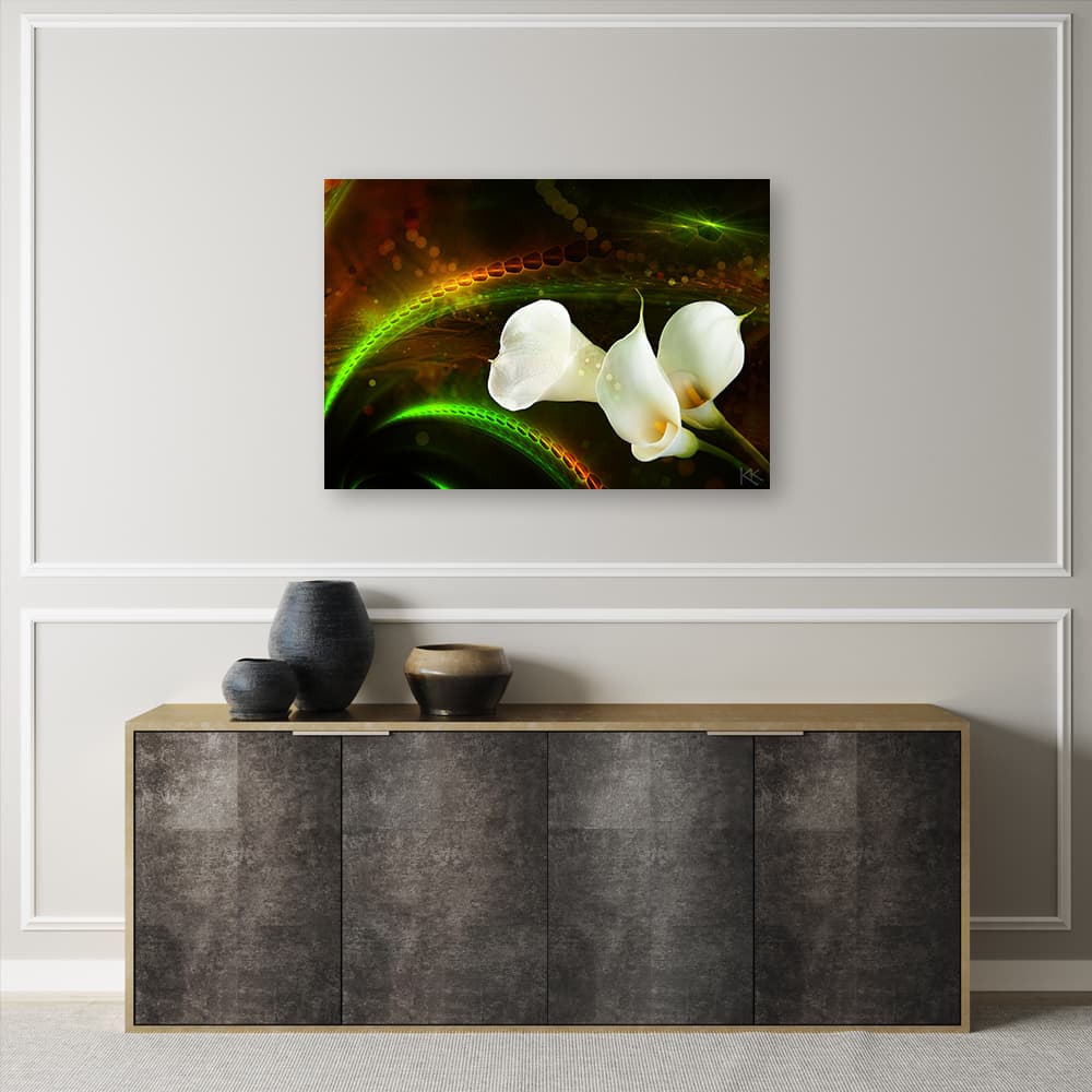

Obraz Deco Panel, White flower on brown background (Rozmiar 90x60)