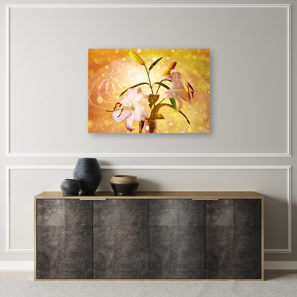 

Obraz Deco Panel, Lilia na żółtym tle (Rozmiar 120x80)