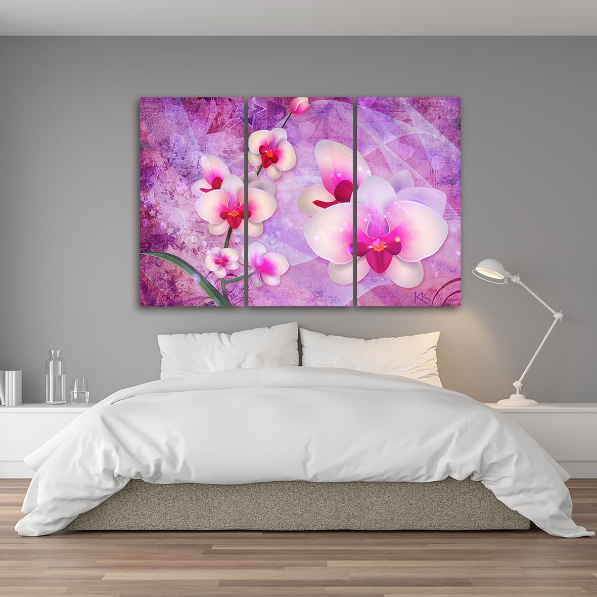 

Obraz trzyczęściowy Deco Panel, Orchidea Kwiaty Abstrakcja (Rozmiar 60x40)