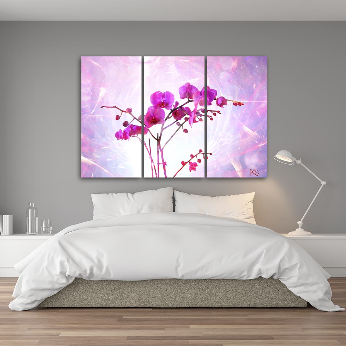 

Obraz trzyczęściowy na płótnie, Eteryczna orchidea (Rozmiar 120x80)