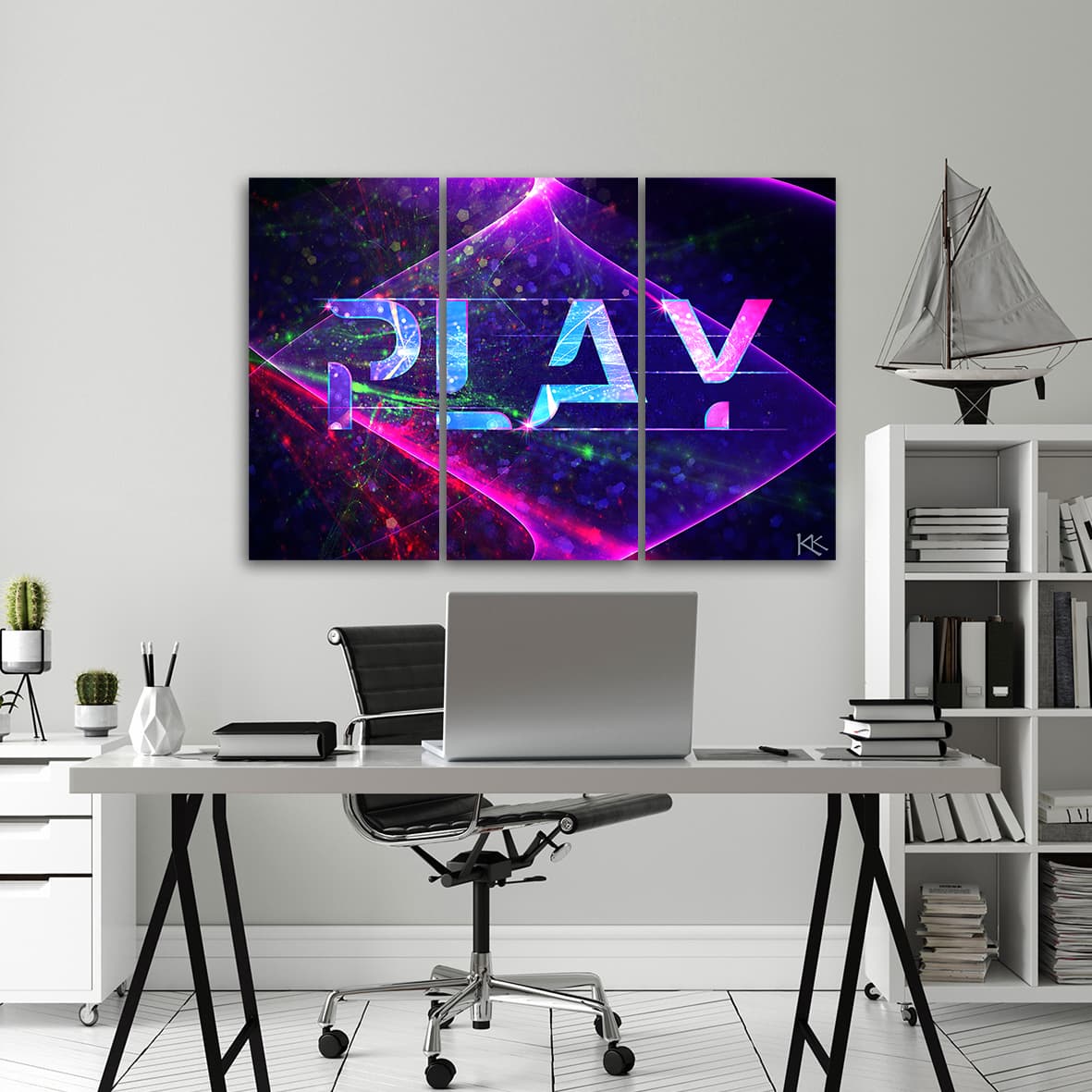 

Obraz trzyczęściowy Deco Panel, Napis play abstrakcja (Rozmiar 90x60)