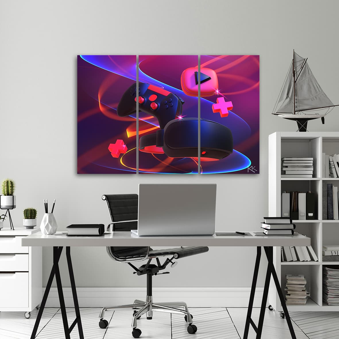 

Obraz trzyczęściowy Deco Panel, Zestaw dla gracza (Rozmiar 60x40)