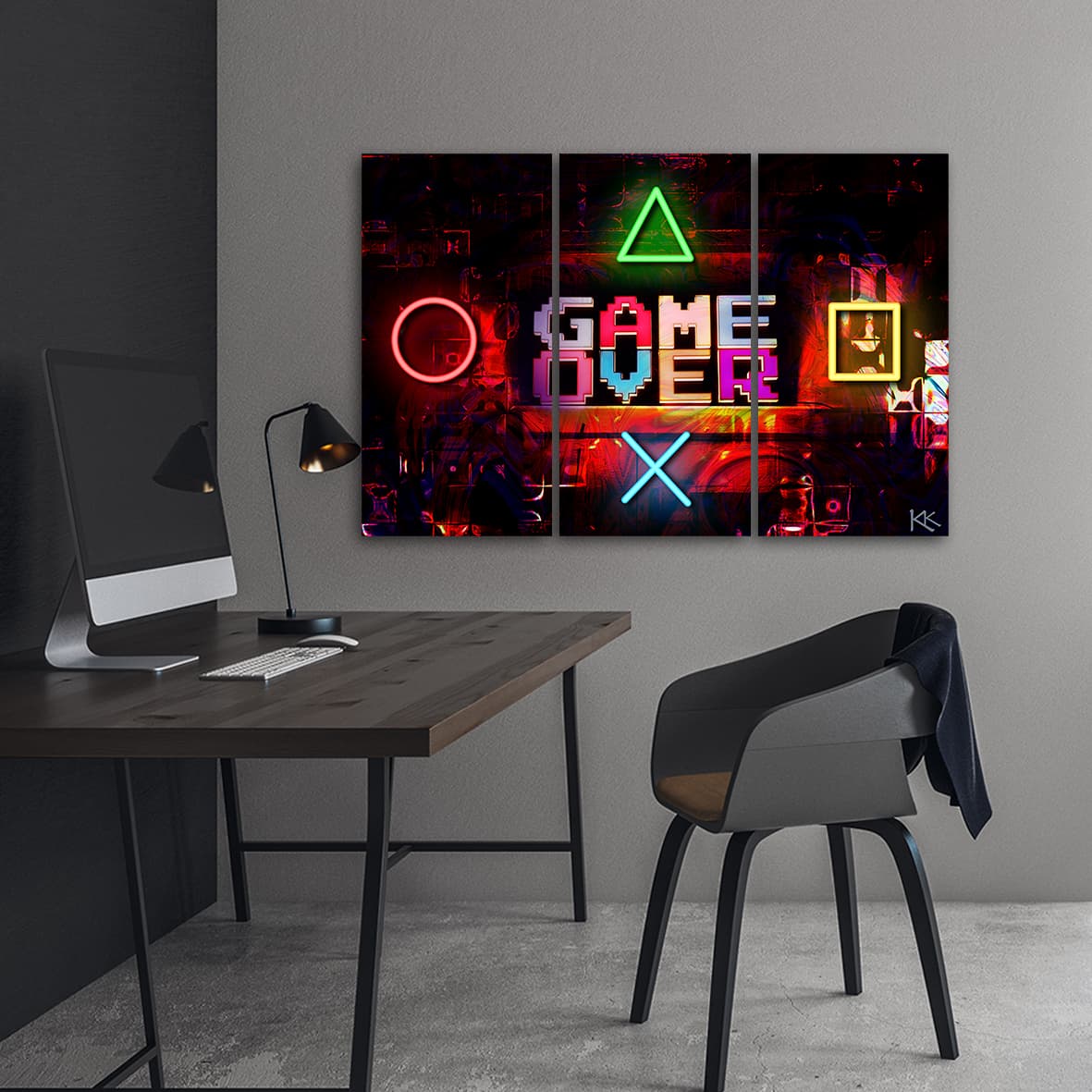 

Obraz trzyczęściowy Deco Panel, Napis Game Over dla gracza (Rozmiar 120x80)