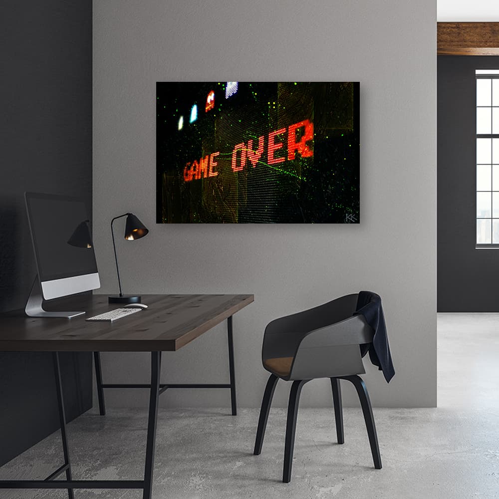 

Obraz na płótnie, Game Over dla gracza (Rozmiar 120x80)