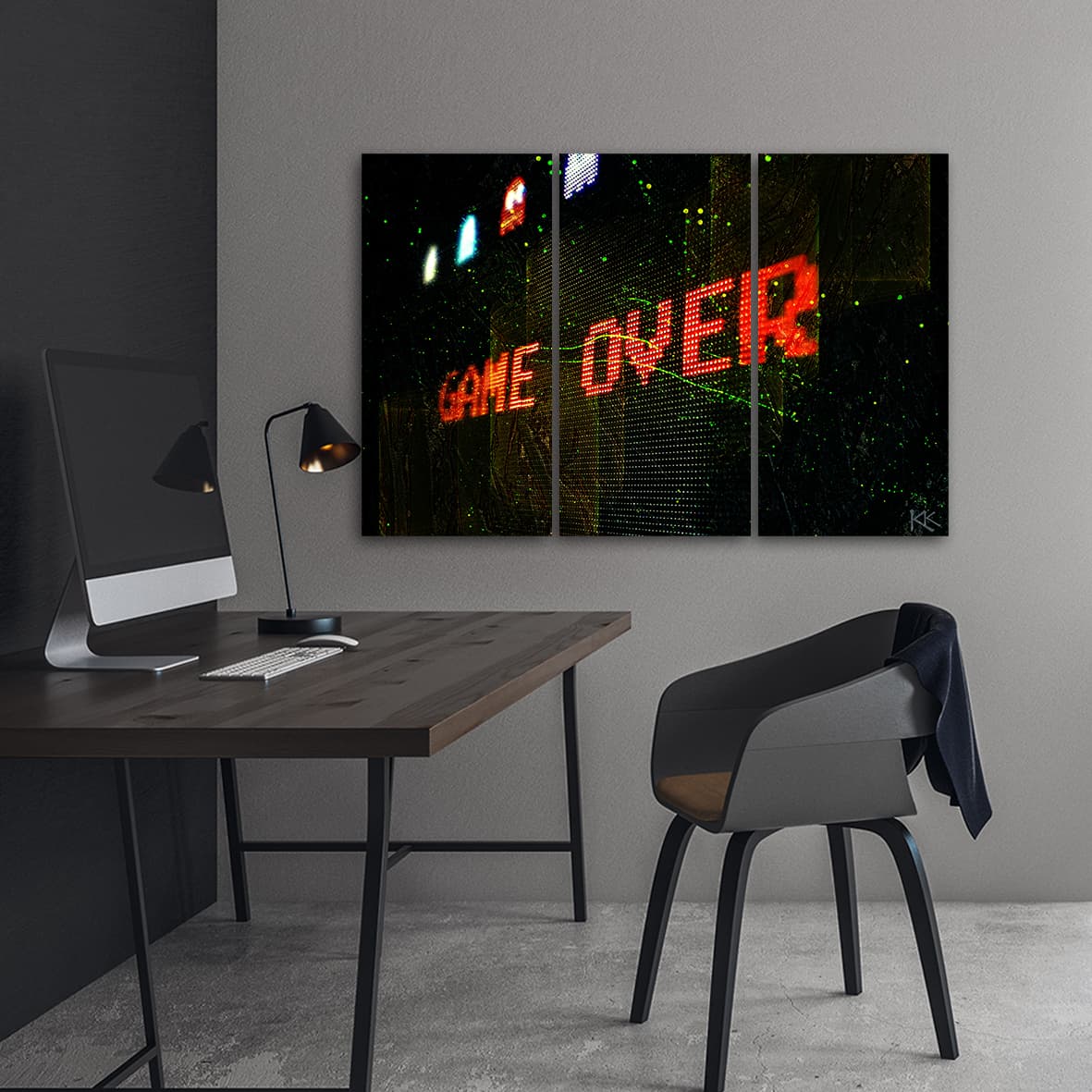 

Obraz trzyczęściowy Deco Panel, Game Over dla gracza (Rozmiar 60x40)