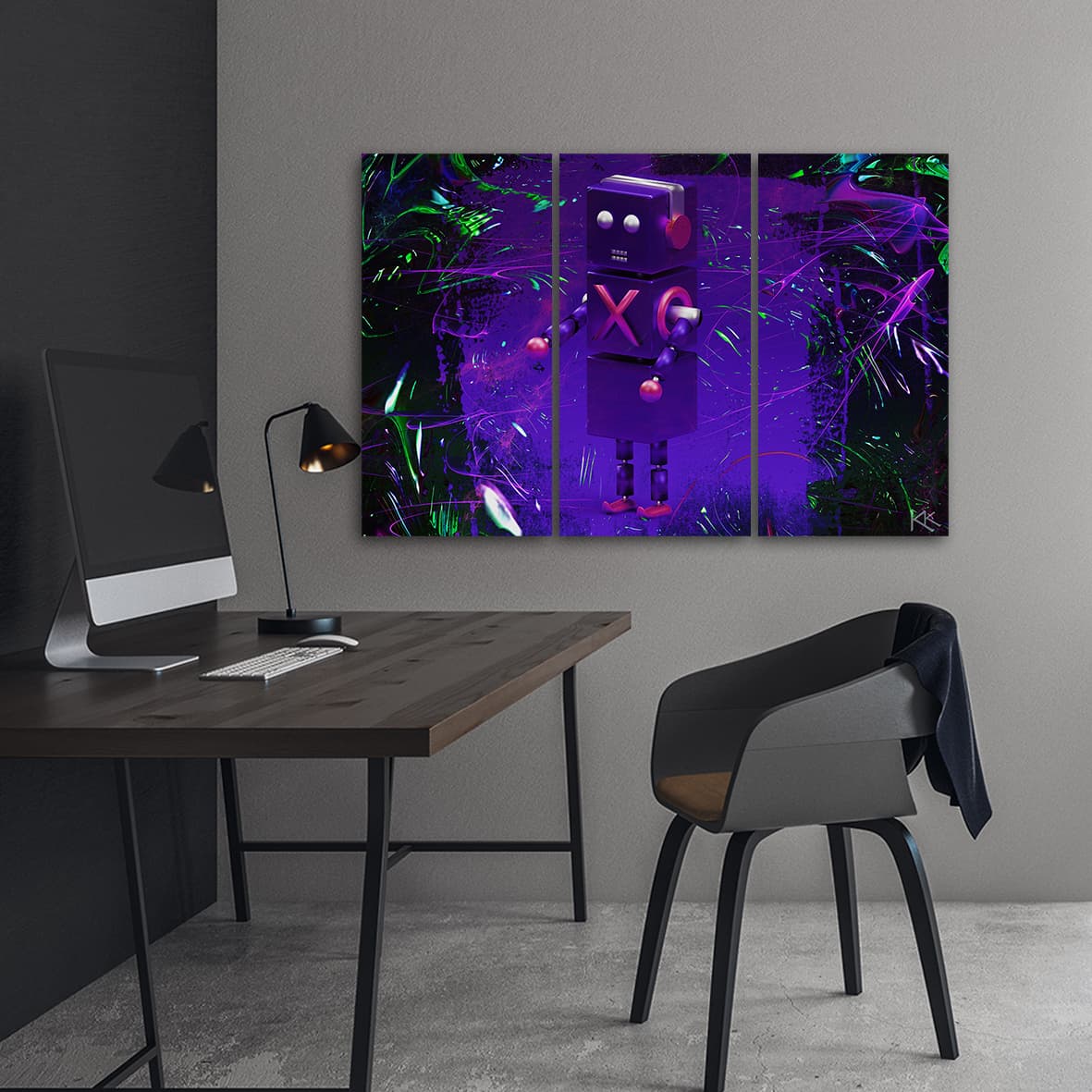 

Obraz trzyczęściowy Deco Panel, Robot dla gracza (Rozmiar 150x100)