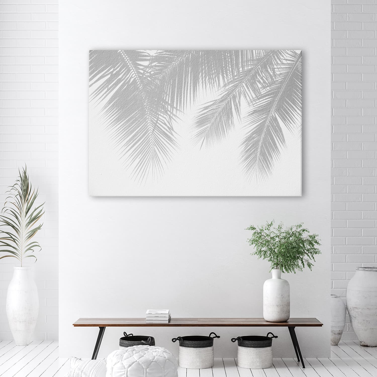

Obraz Deco Panel, Szare liście palmy (Rozmiar 90x60)