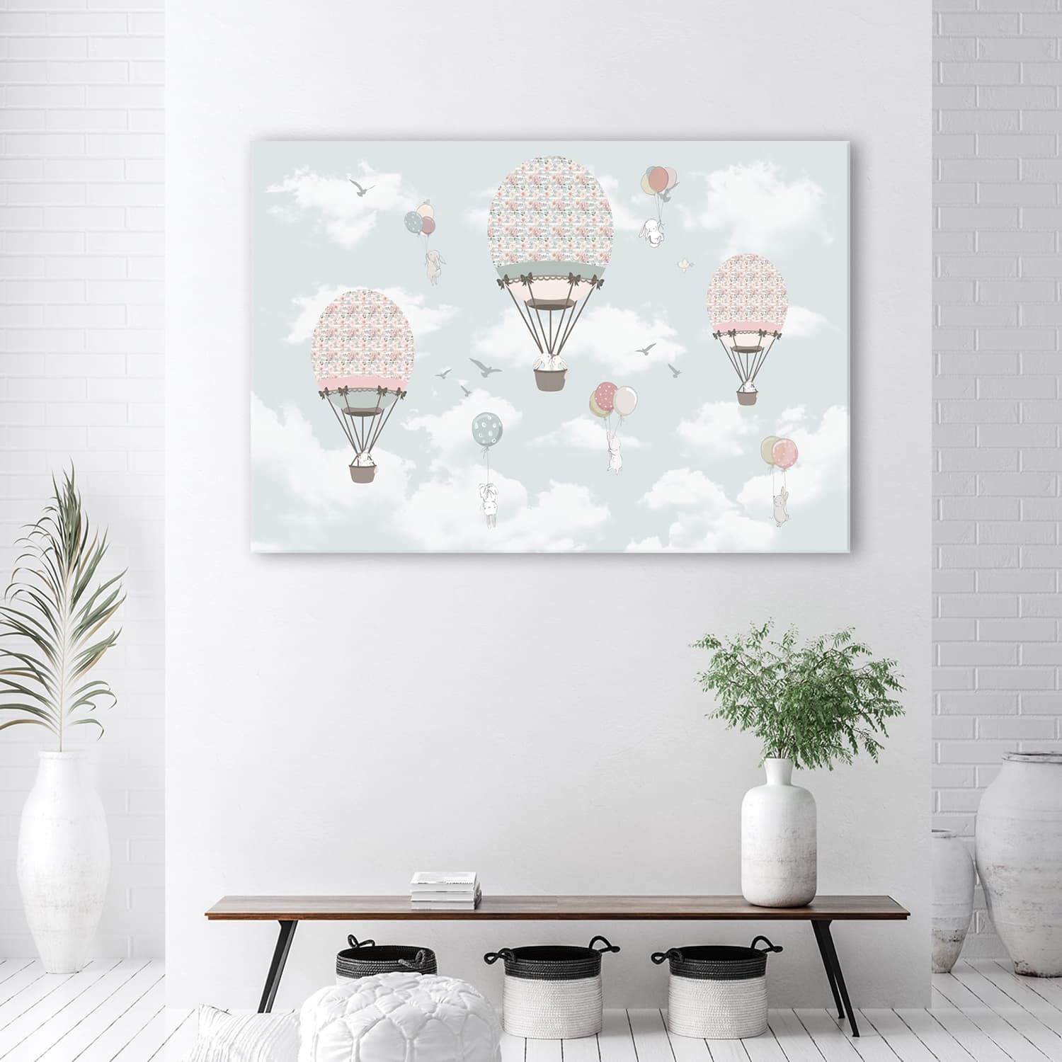 

Obraz na płótnie, Kolorowe zwierzątka balon (Rozmiar 120x80)