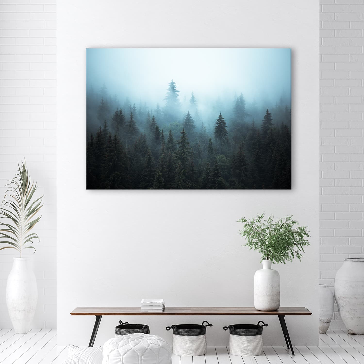

Obraz na płótnie, Las we mgle (Rozmiar 60x40)
