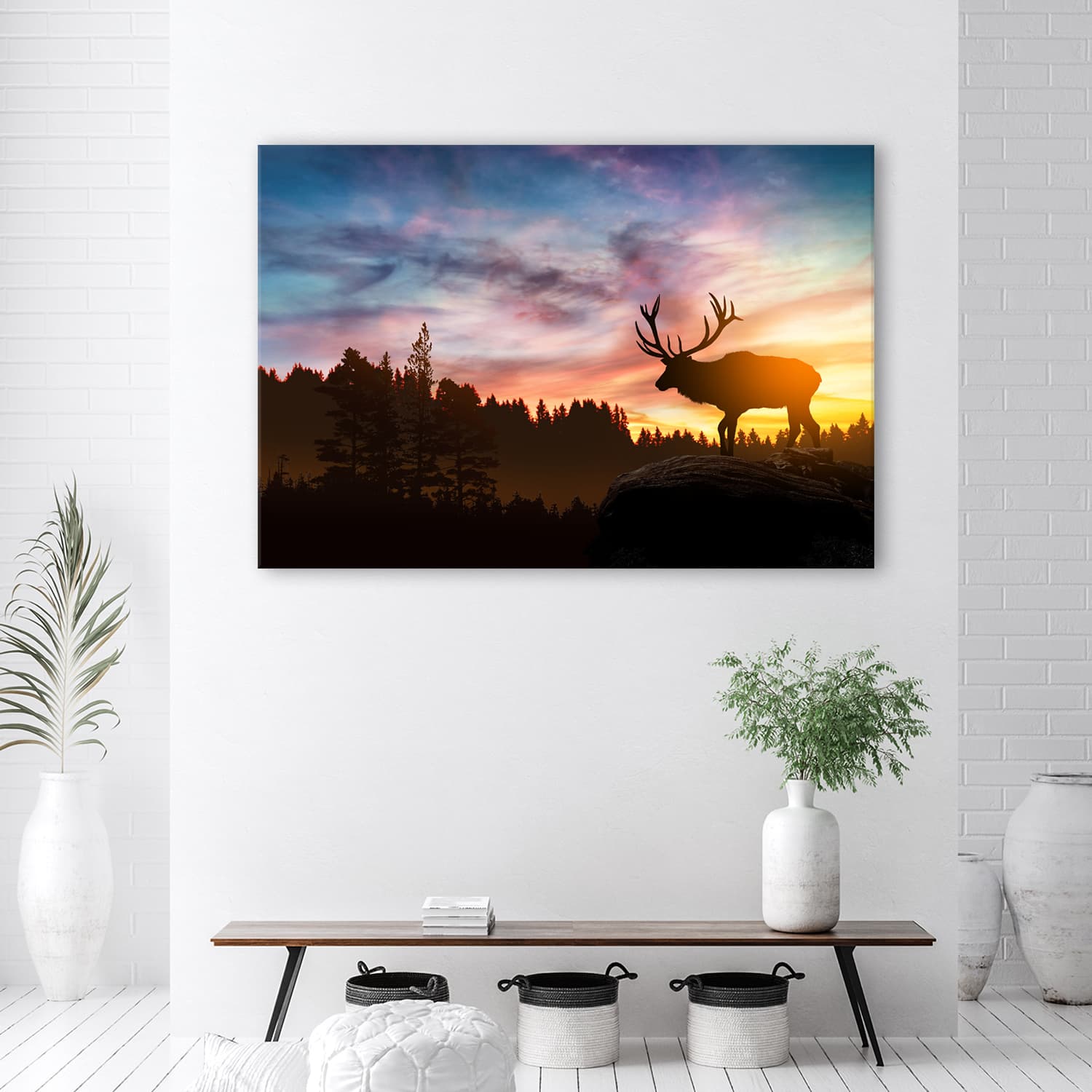 

Obraz Deco Panel, Jeleń o zachodzie słońca (Rozmiar 60x40)