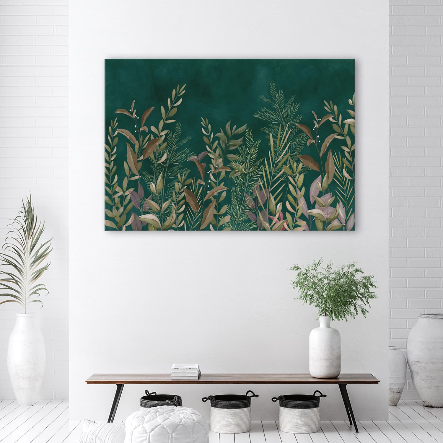 

Obraz Deco Panel, Liście na zielonym tle (Rozmiar 100x70)
