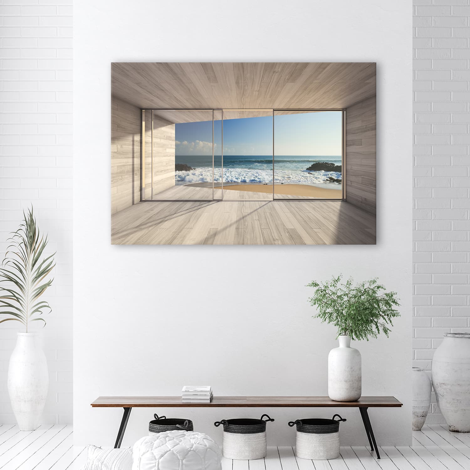 

Obraz Deco Panel, Widok na morze z okna (Rozmiar 100x70)