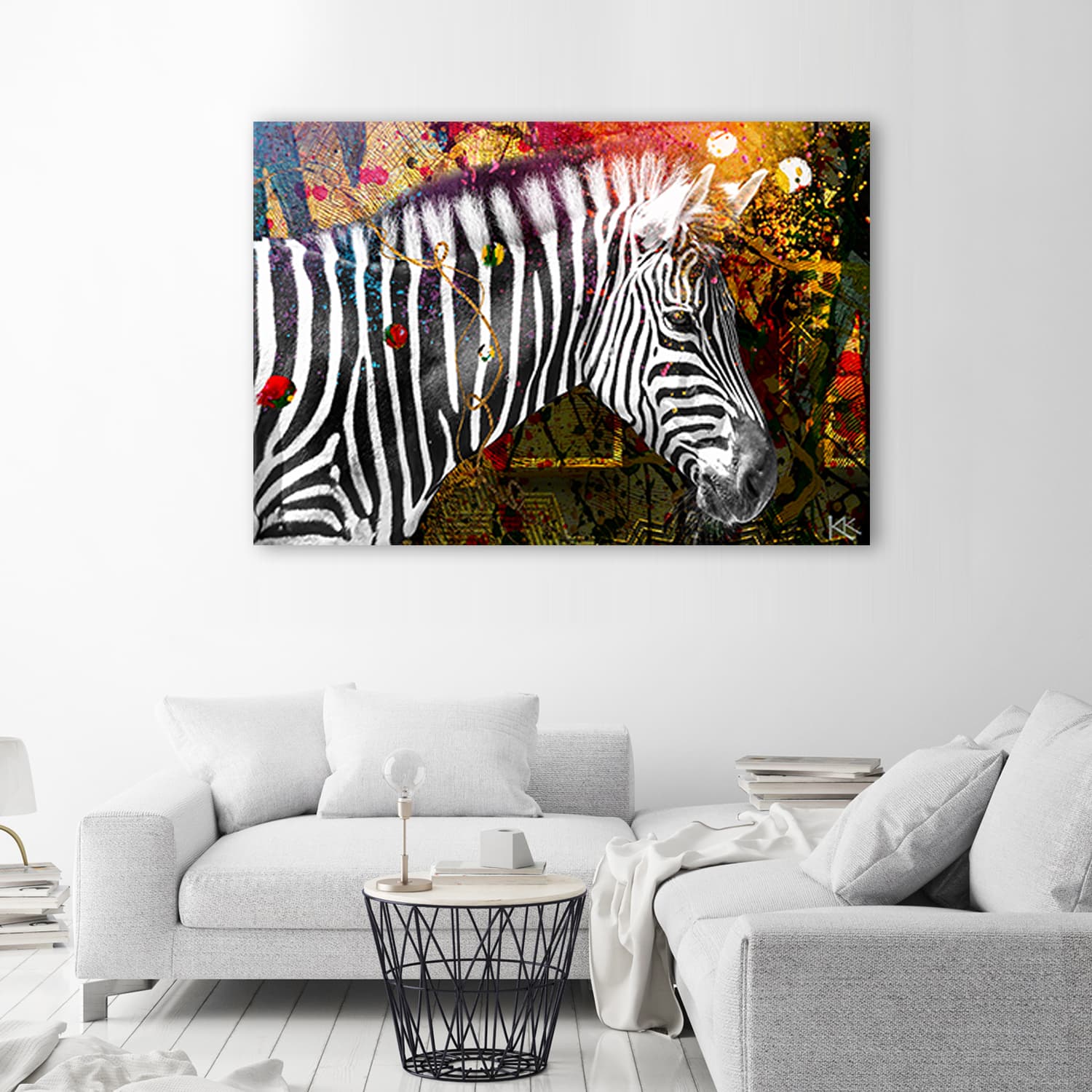 

Obraz Deco Panel, Zebra na kolorowym tle (Rozmiar 100x70)