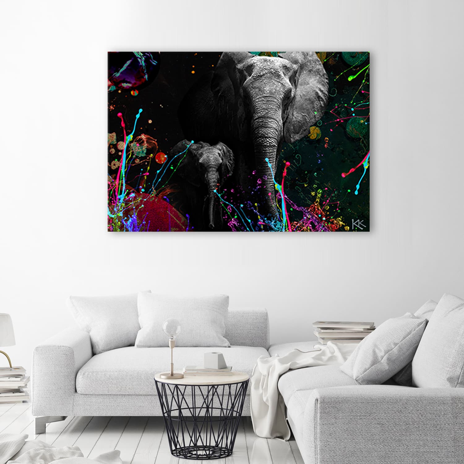 

Obraz Deco Panel, Słoń na kolorowym tle (Rozmiar 60x40)