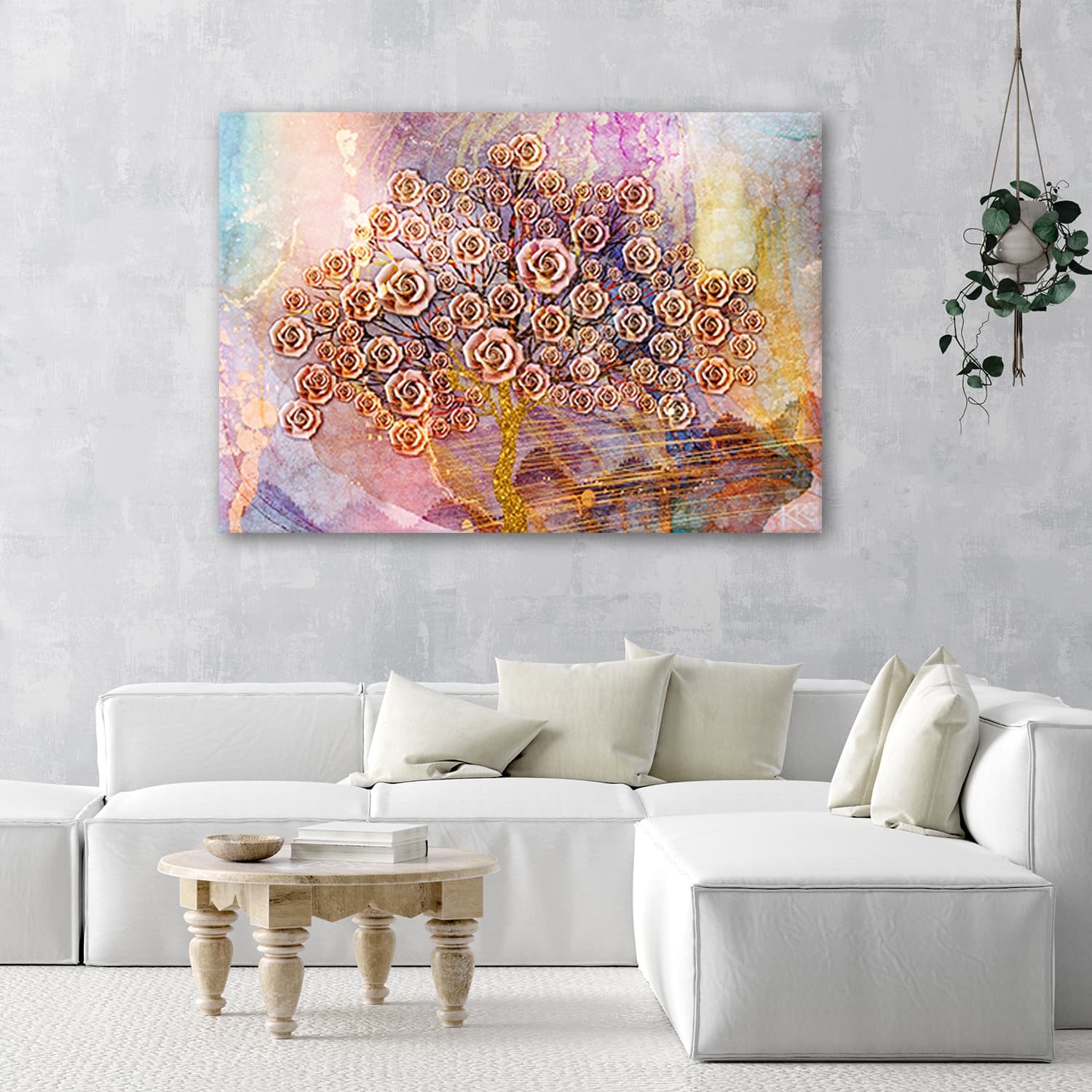 

Obraz na płótnie, Kwiaty drzewo życia (Rozmiar 60x40)