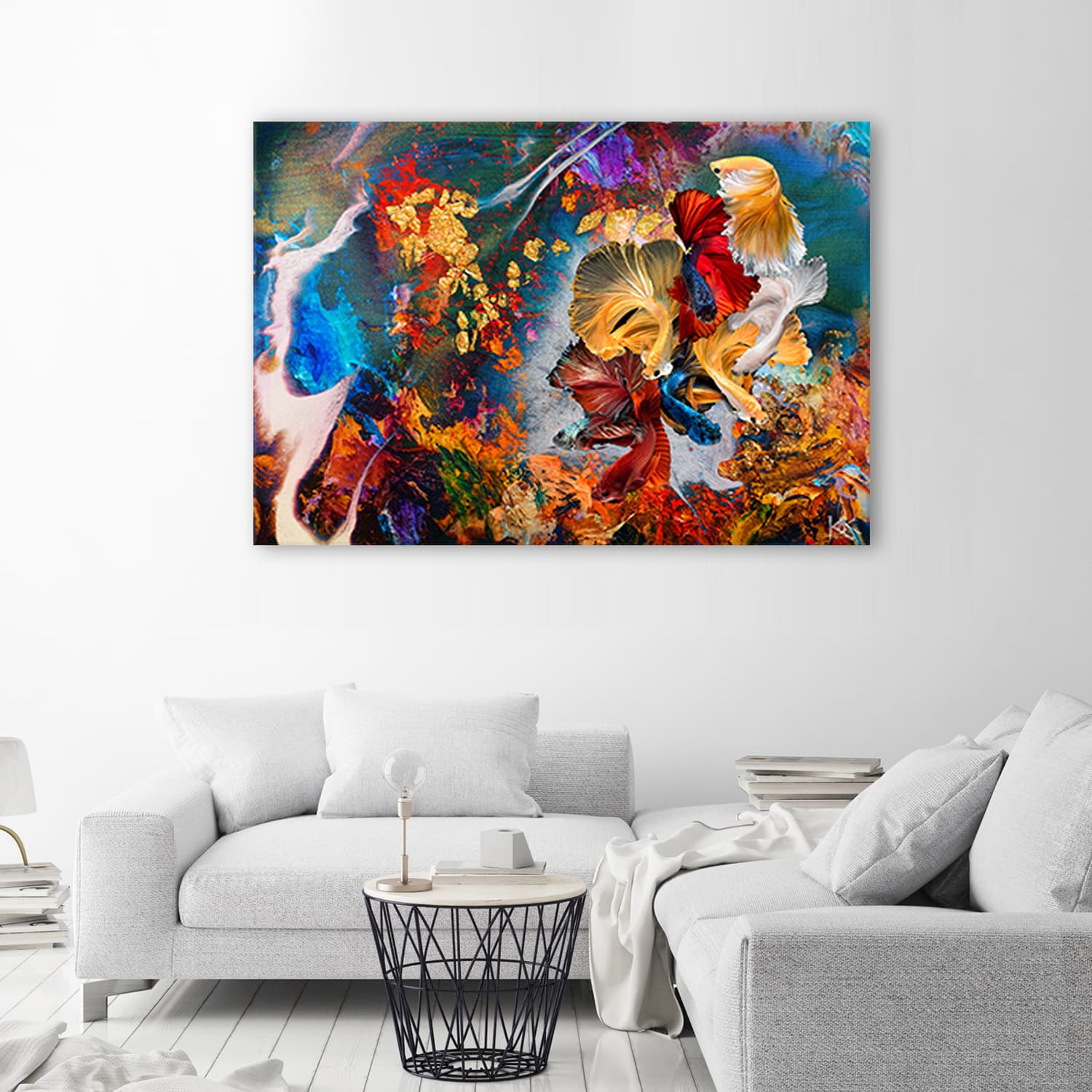 

Obraz Deco Panel, Kolorowe ryby abstrakcja (Rozmiar 100x70)