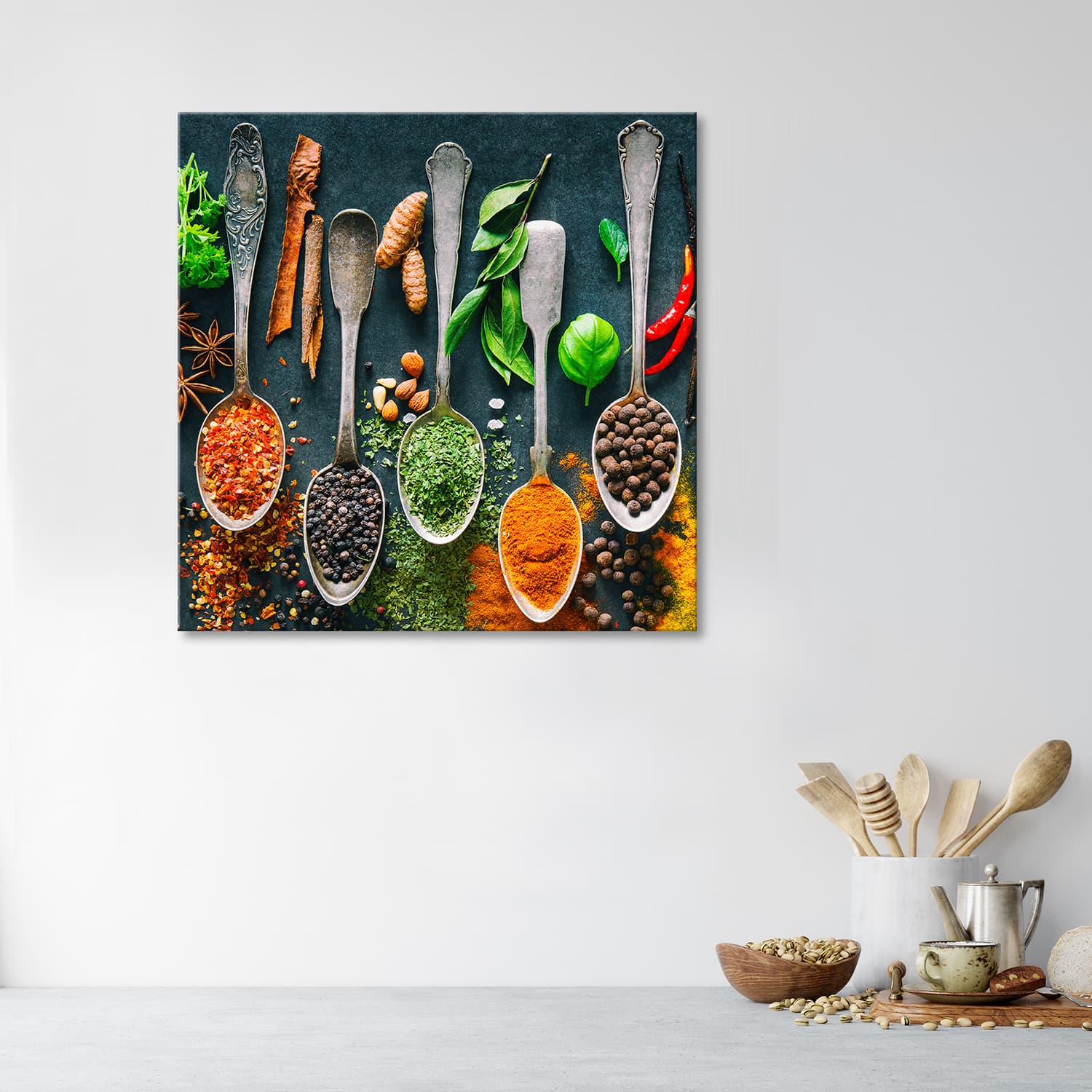 

Obraz Deco Panel, Zioła przyprawy do kuchni (Rozmiar 40x40)