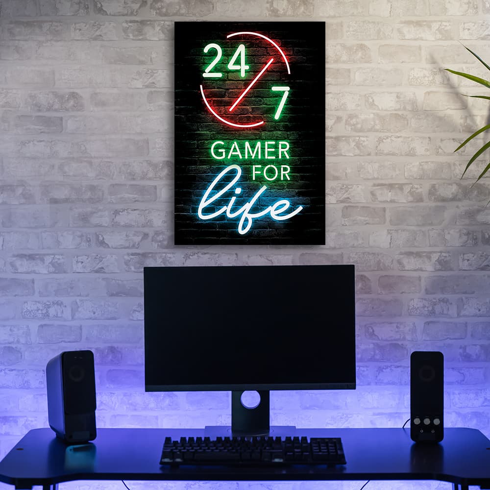 

Obraz Deco Panel, Napis Gamer for life (Rozmiar 70x100)