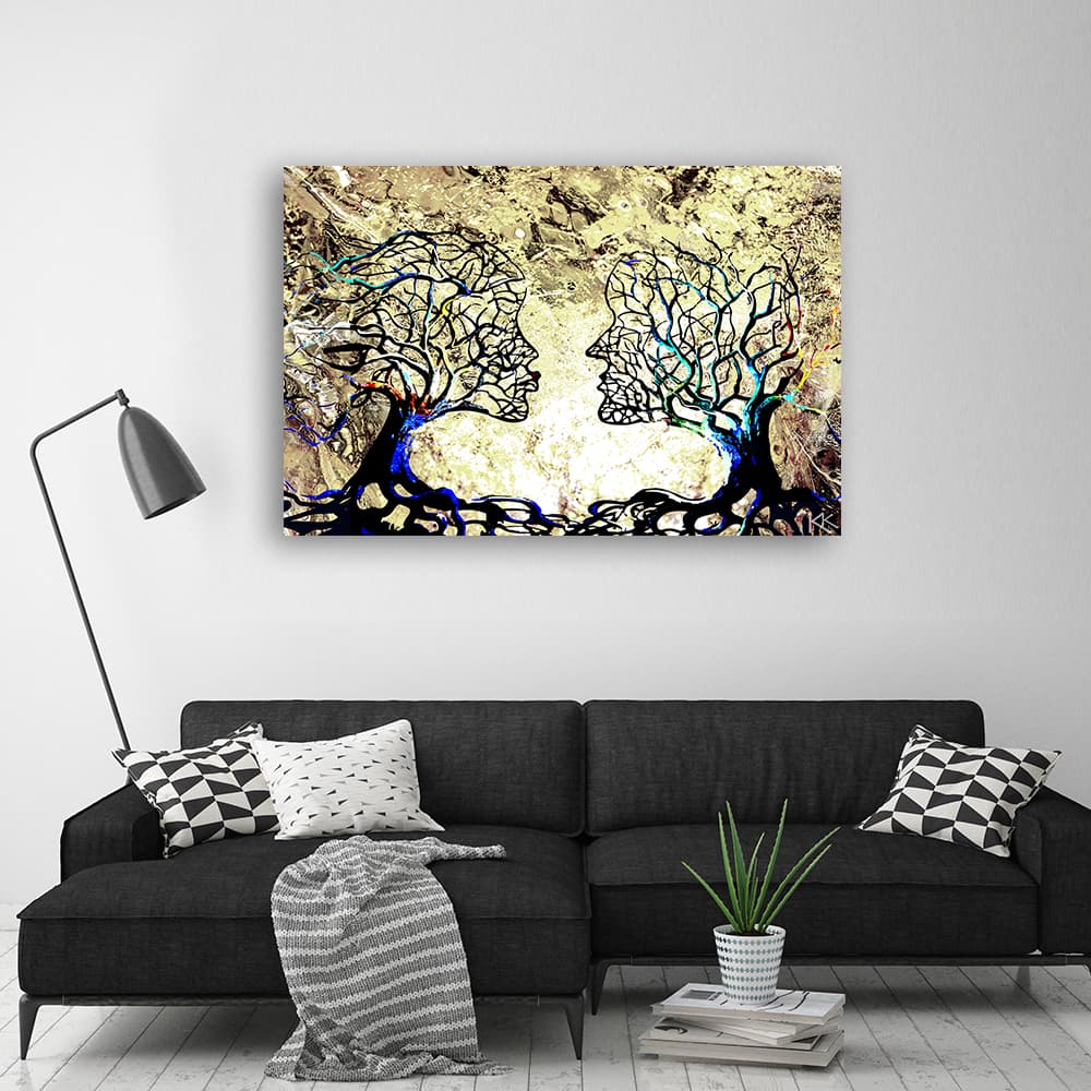 

Obraz Deco Panel, Pocałunek drzewa miłość abstrakcja (Rozmiar 60x40)