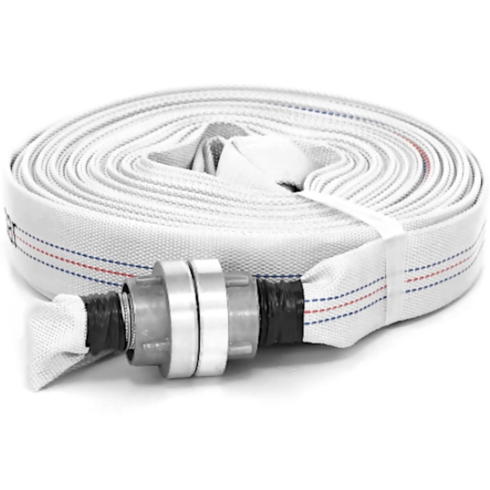 

Wąż parciany płaski strażacki do wody ze złączem storz 1'' 25 mm 8-24 bar 20 m