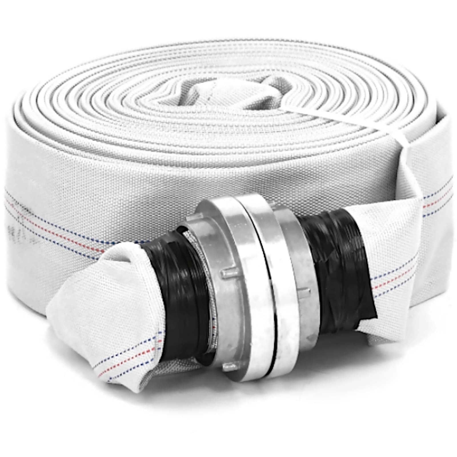

Wąż parciany płaski strażacki do wody ze złączem storz 3'' 76 mm 8-24 bar 30 m