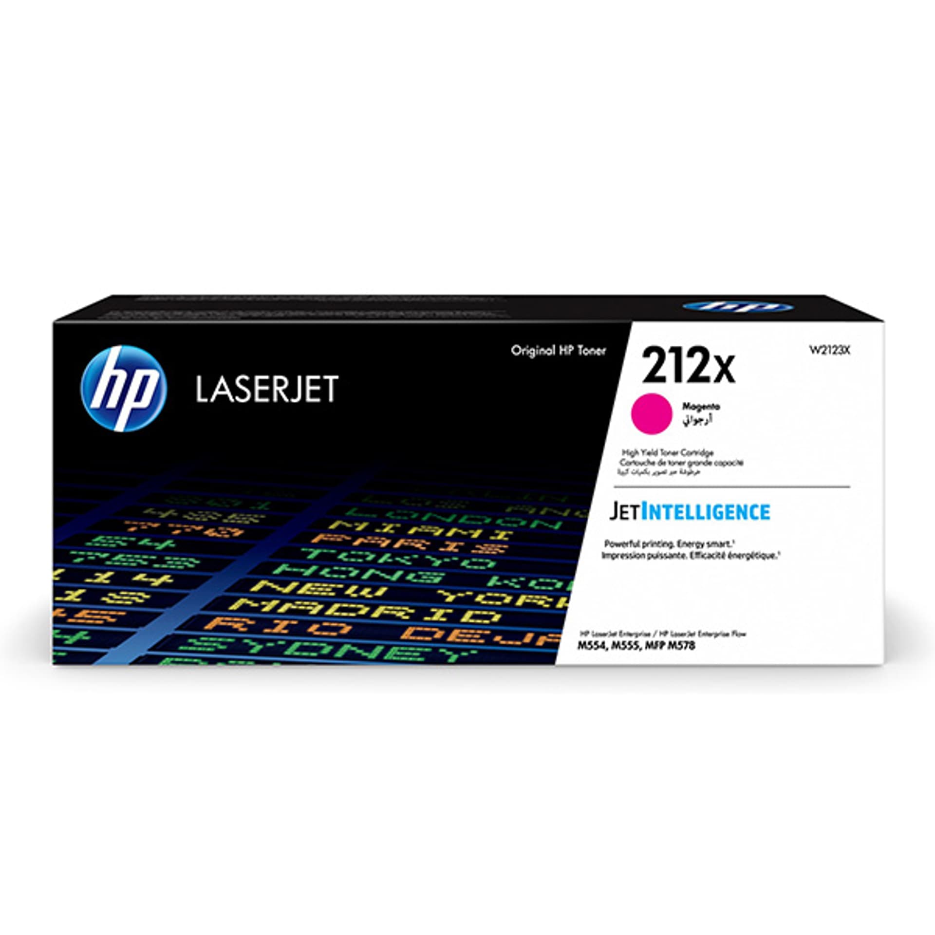 

HP oryginalny toner W2123X, HP 212X, magenta, 10000s, high capacity, HP Color LaserJet Enterprise M554dn,M555dn,M555x, O