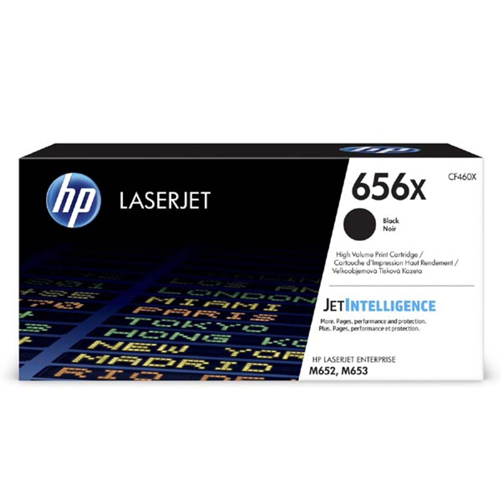 

HP oryginalny toner CF460X, HP 656X, black, 2700s, high capacity, HP LaserJet Enterprise M652,652dn,652n,653,653dn,653x, O