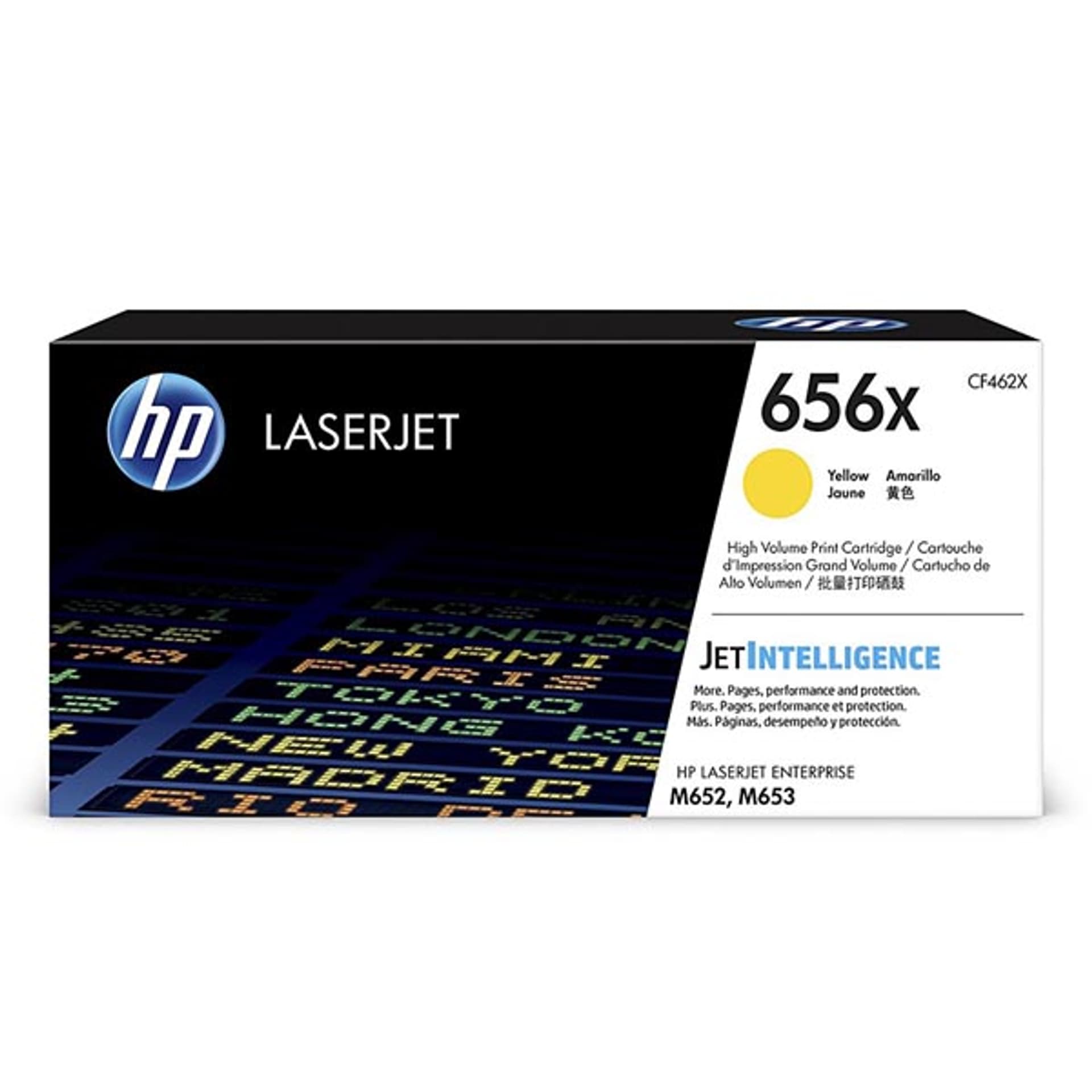 

HP oryginalny toner CF462X, yellow, 22000s, HP 656X, high capacity, HP LaserJet Enterprise M652,652dn,652n,653,653dn,653x, O