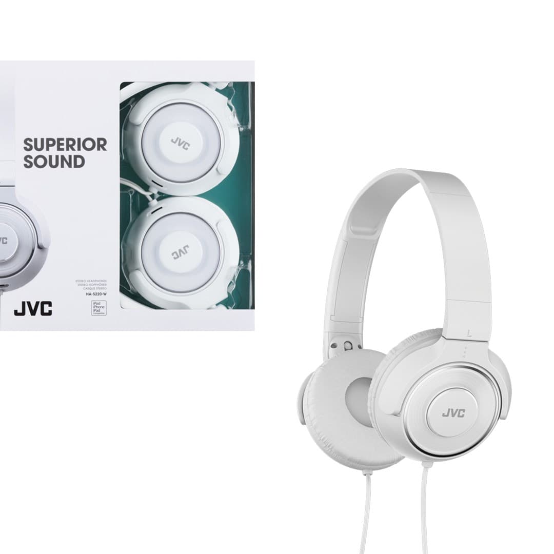 

Słuchawki JVC HAS-220WE (nauszne, białe)