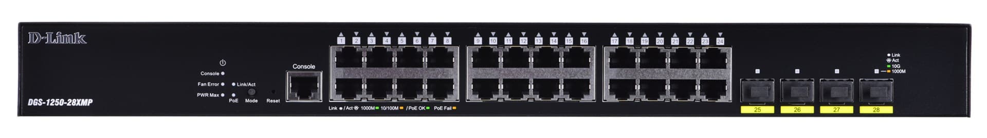 

D-link-DGS-1250-28XMP/E 24-port Gigabit PoE switch