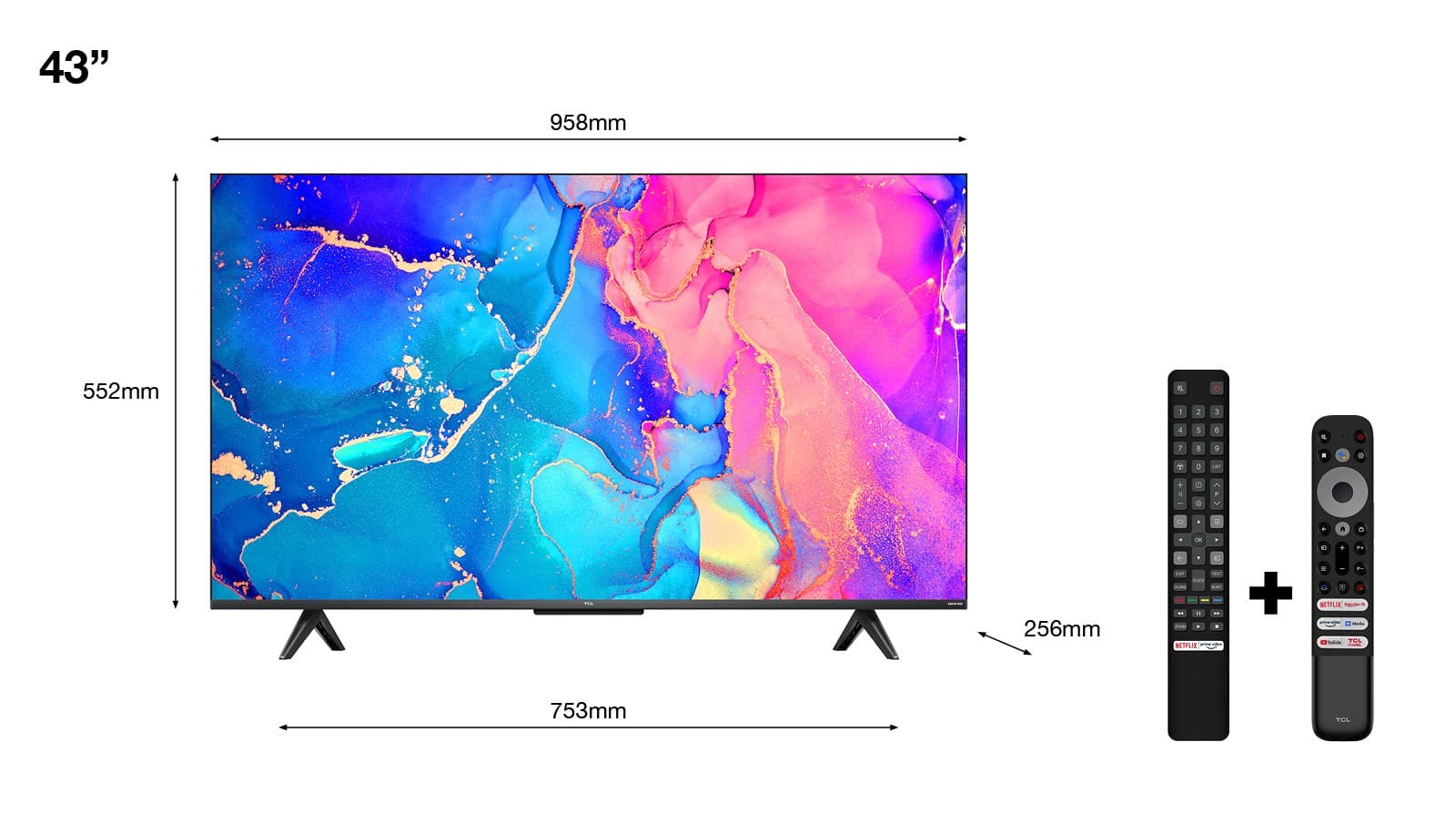 

Telewizor 43'' TCL 43C635 QLED (4K UHD HDR DVB-T2/HEVC Android)