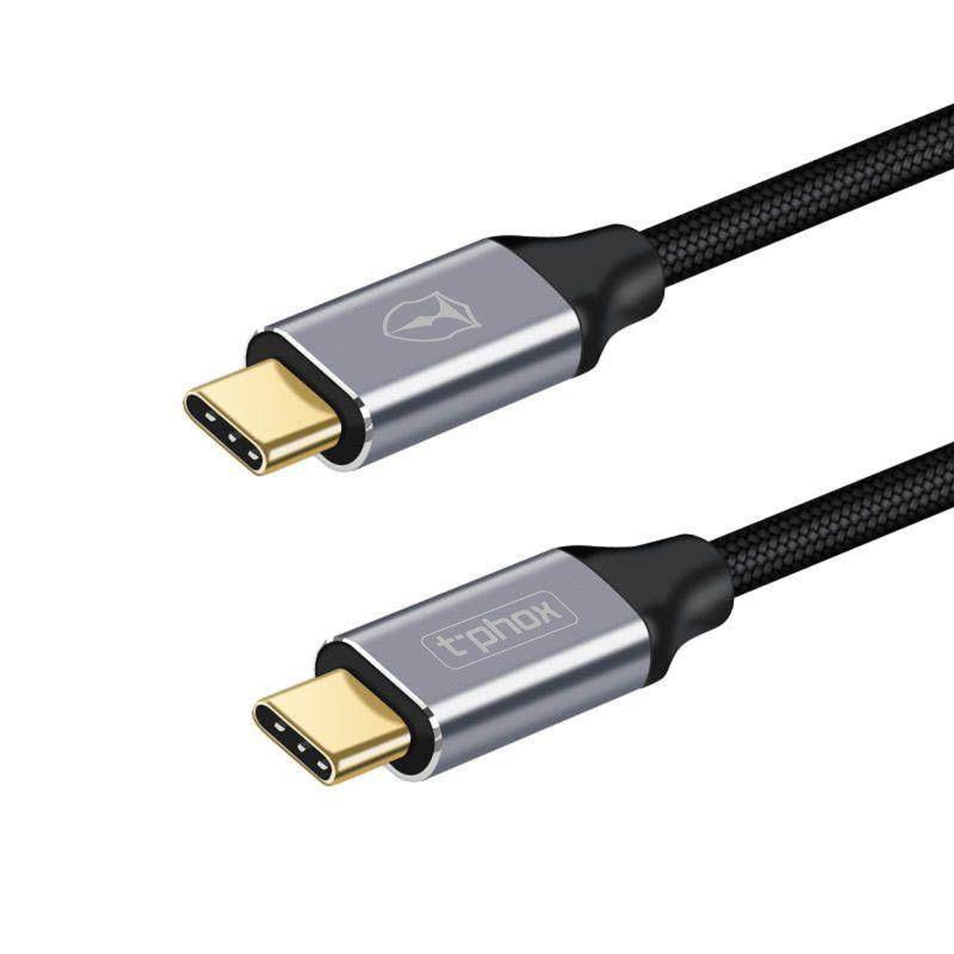 

KABEL T-PHOX FENCING USB-C/USB-C 20V/5A(100W)/USB3,1/10Gbps/4K/1M BLACK, 100w)/usb3.1/10gbps/4k/1m blac