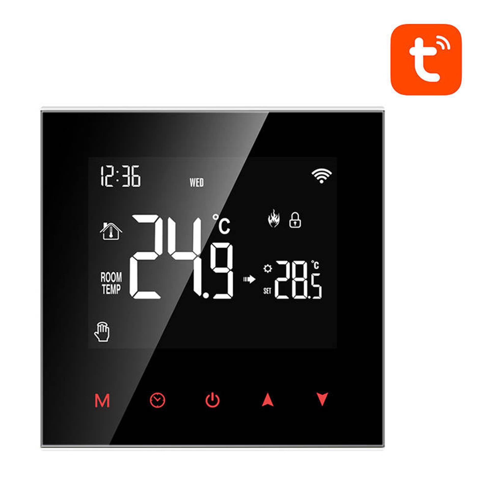 

Inteligentny termostat boilera CWU Avatto WT100 3A Wi-Fi TUYA