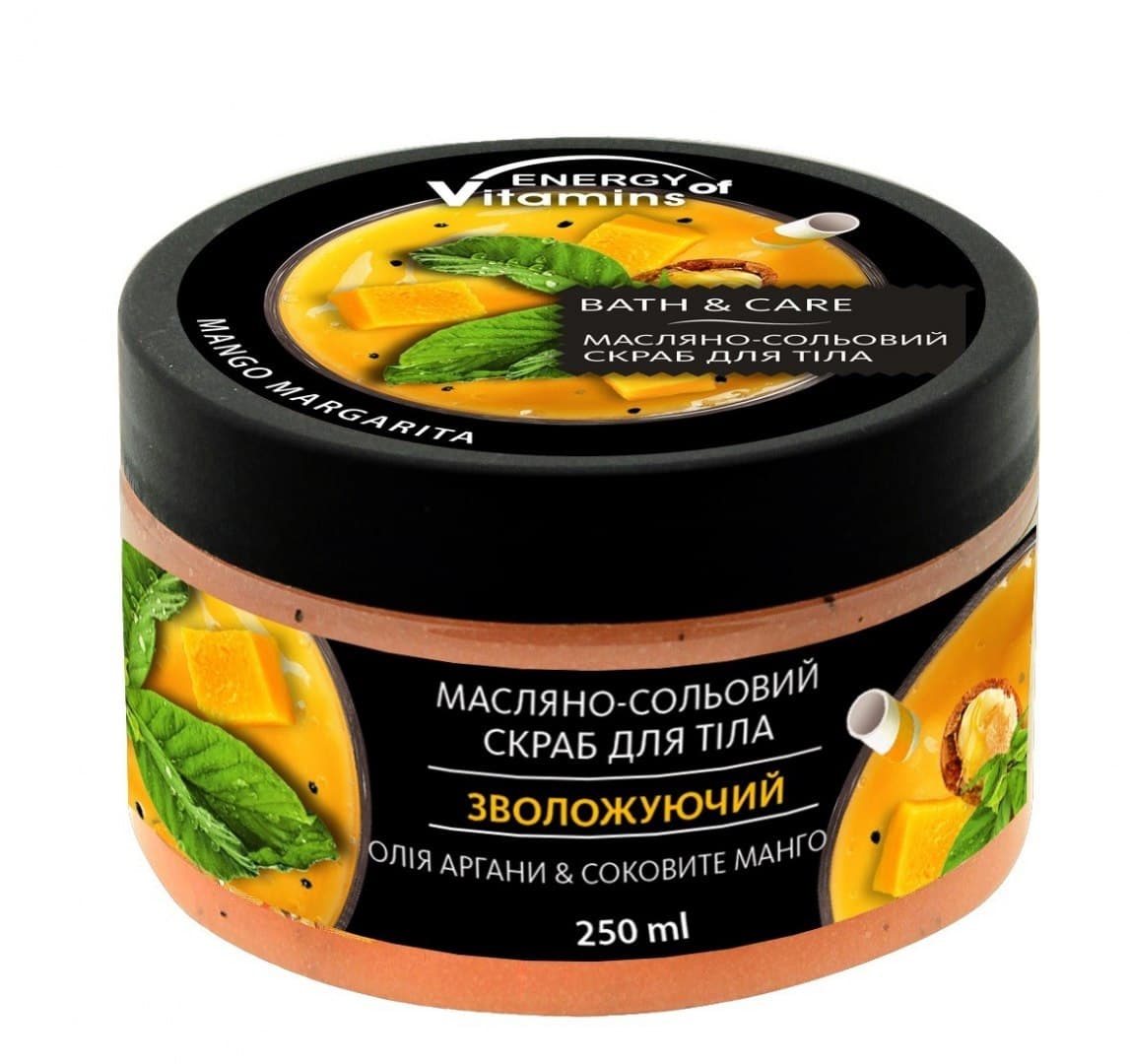 

ENERGY OF VITAMINS Bath&Care Olejowy Peeling solny do ciała Mango Margarita - z olejkiem arganowym 250ml