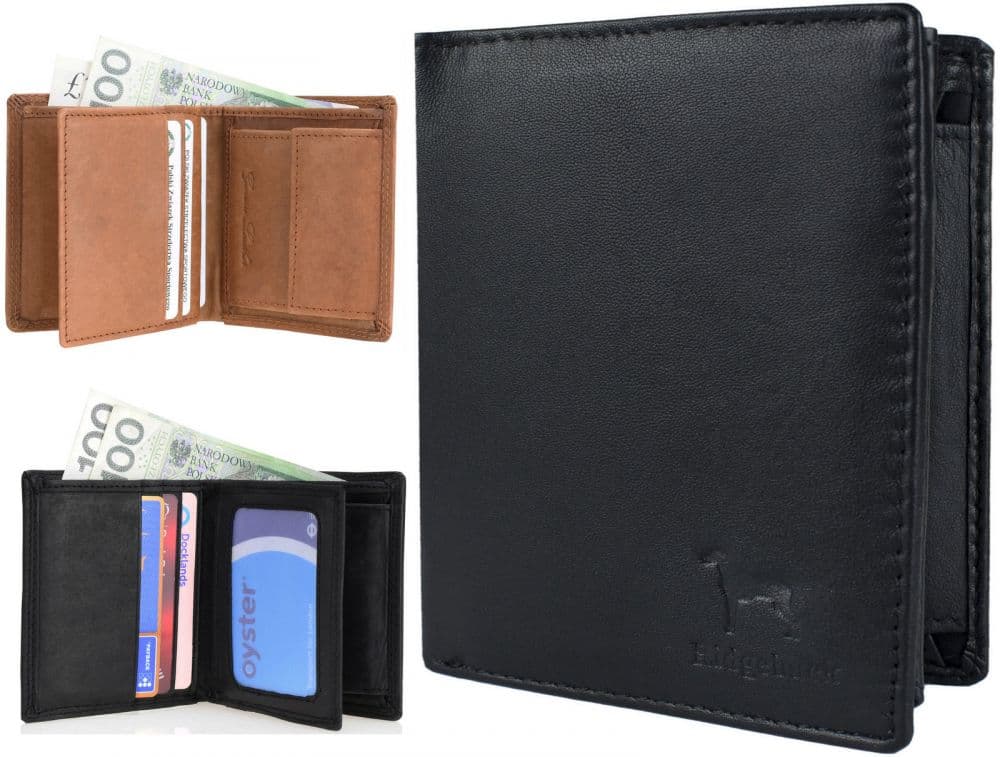 

Elegancki portfel męski skóra naturalna RFID NC37
