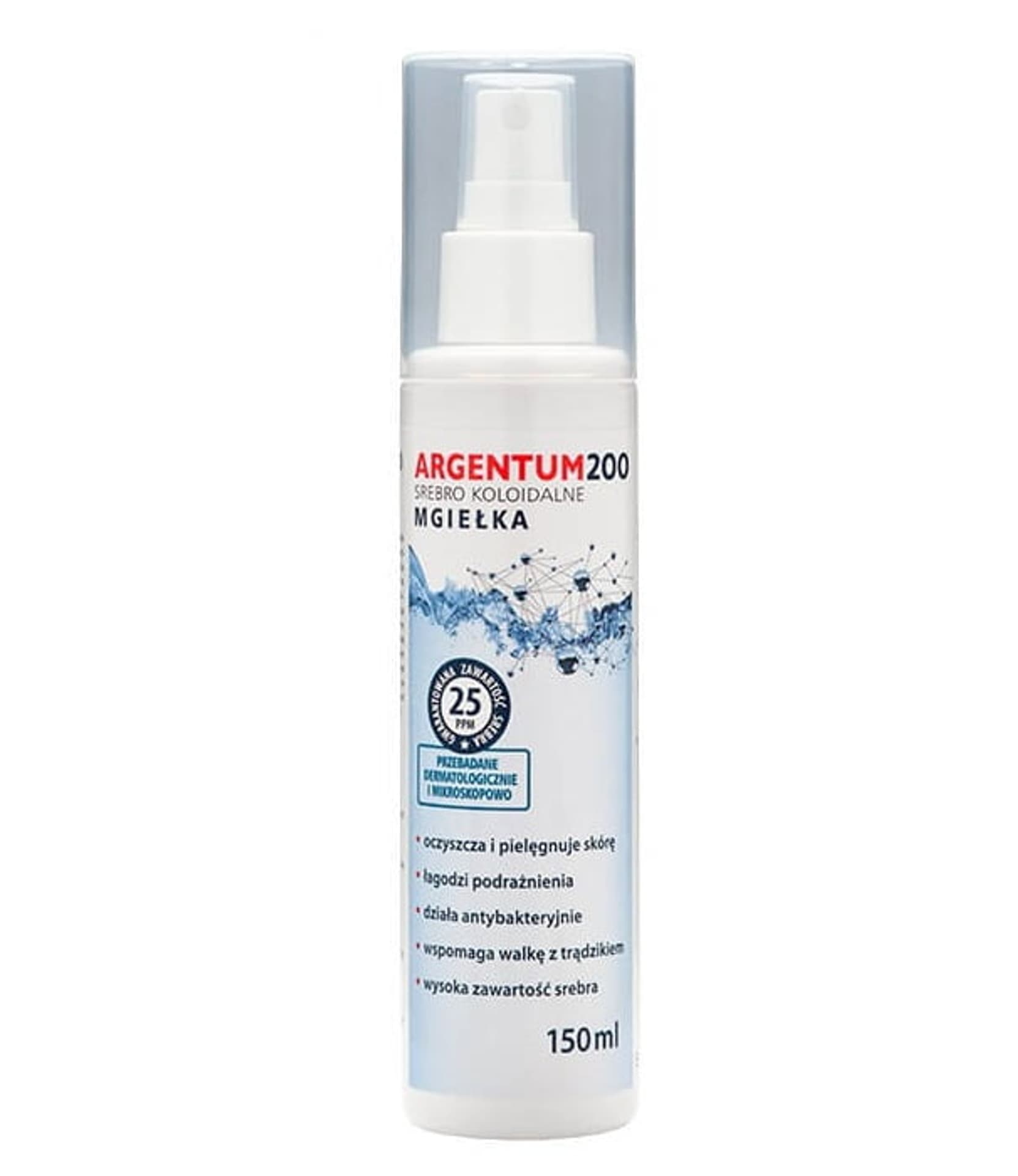 

Aura Herbals Argentum 200 mgiełka do ciała 25PPM Srebro Koloidalne 150ml