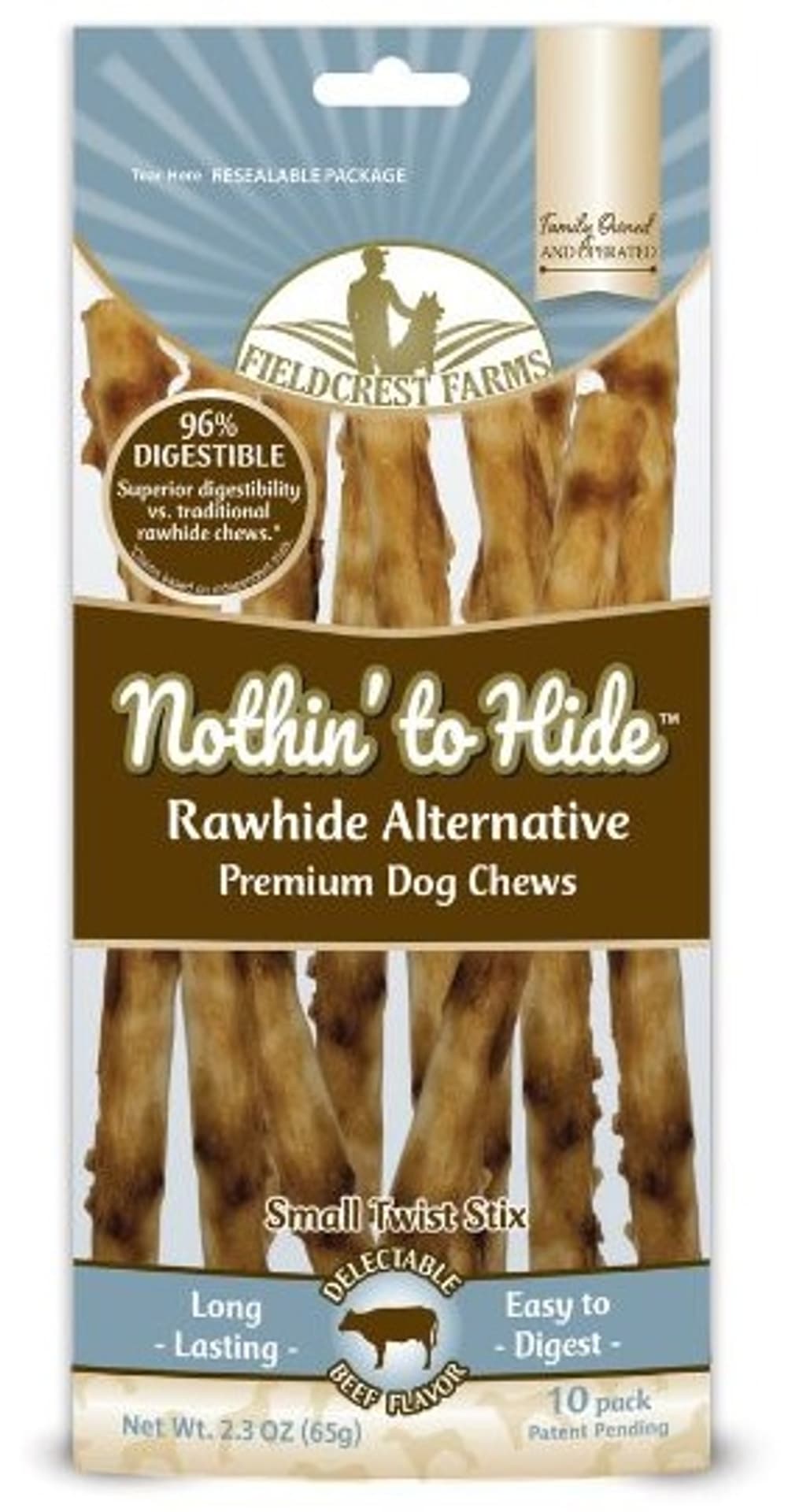 

Nothin' to Hide Small Twix Sticks - małe skręcane patyczki wołowina 10szt/65g
