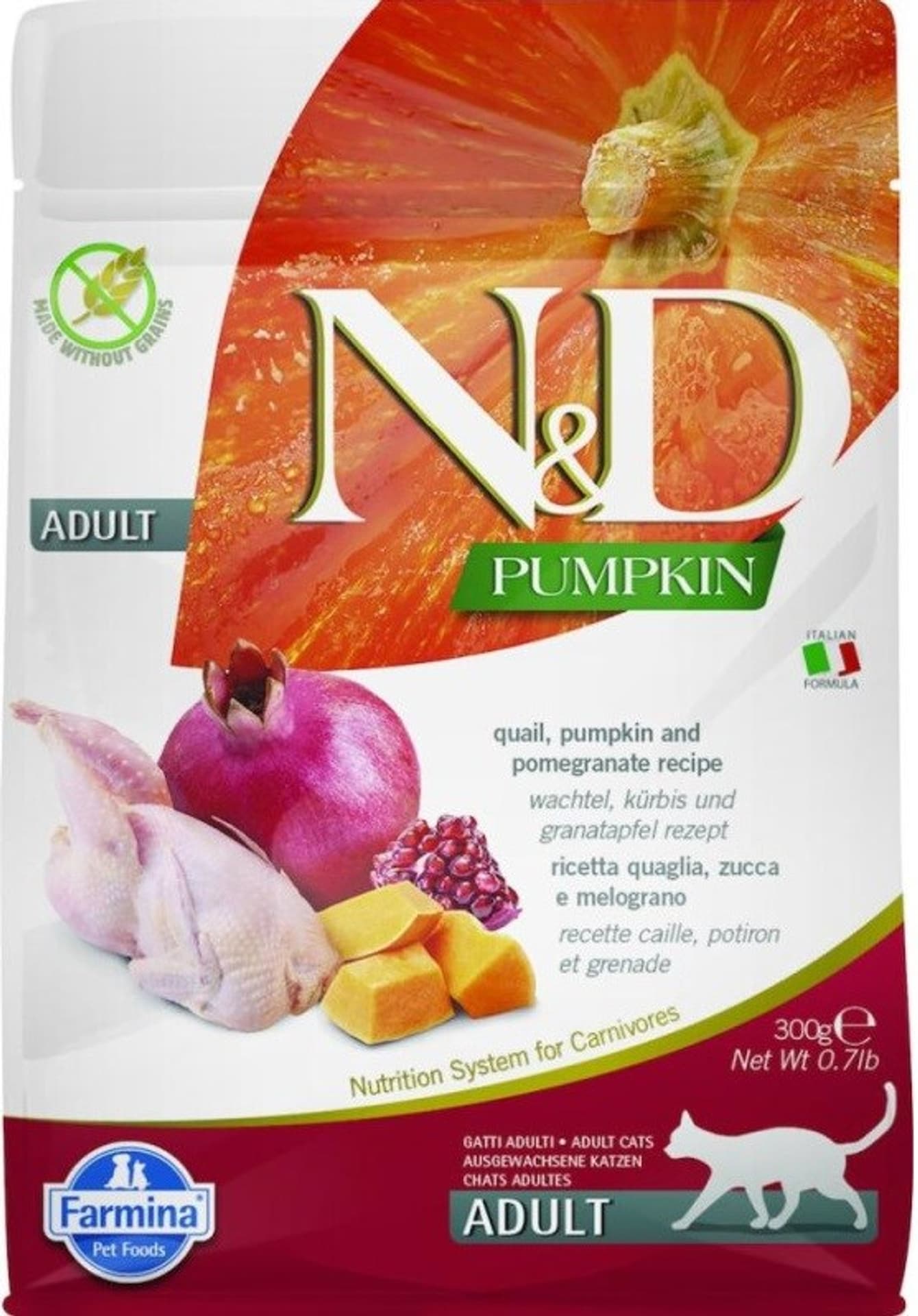 

FARMINA N&D CAT PUMPKIN QUAIL&POMEGRANATE ADULT 300g