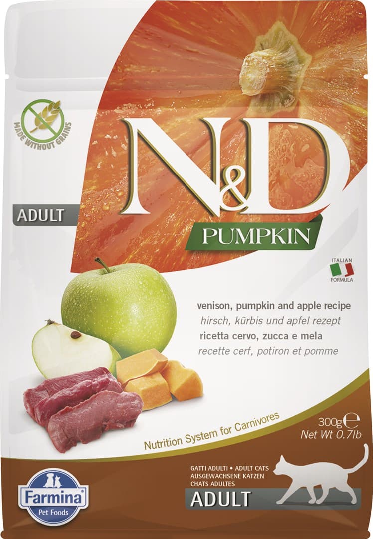 

FARMINA N&D CAT PUMPKIN VENISON&APPLE ADULT 300g