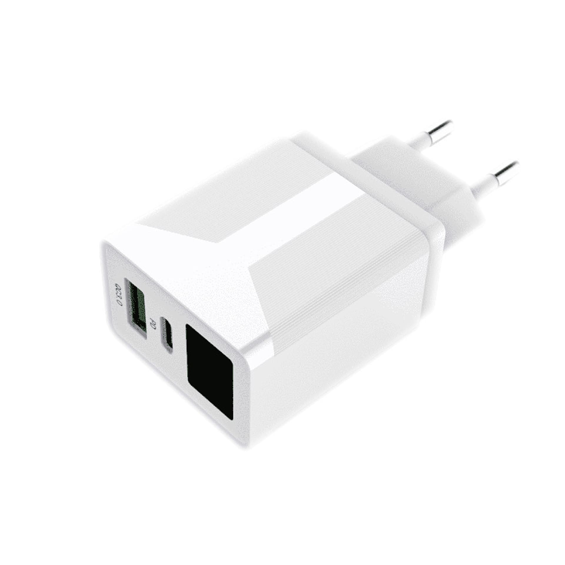 

Ładowarka Sieciowa 20W 3A QC USB + USB-C PD Reverse U53 biały