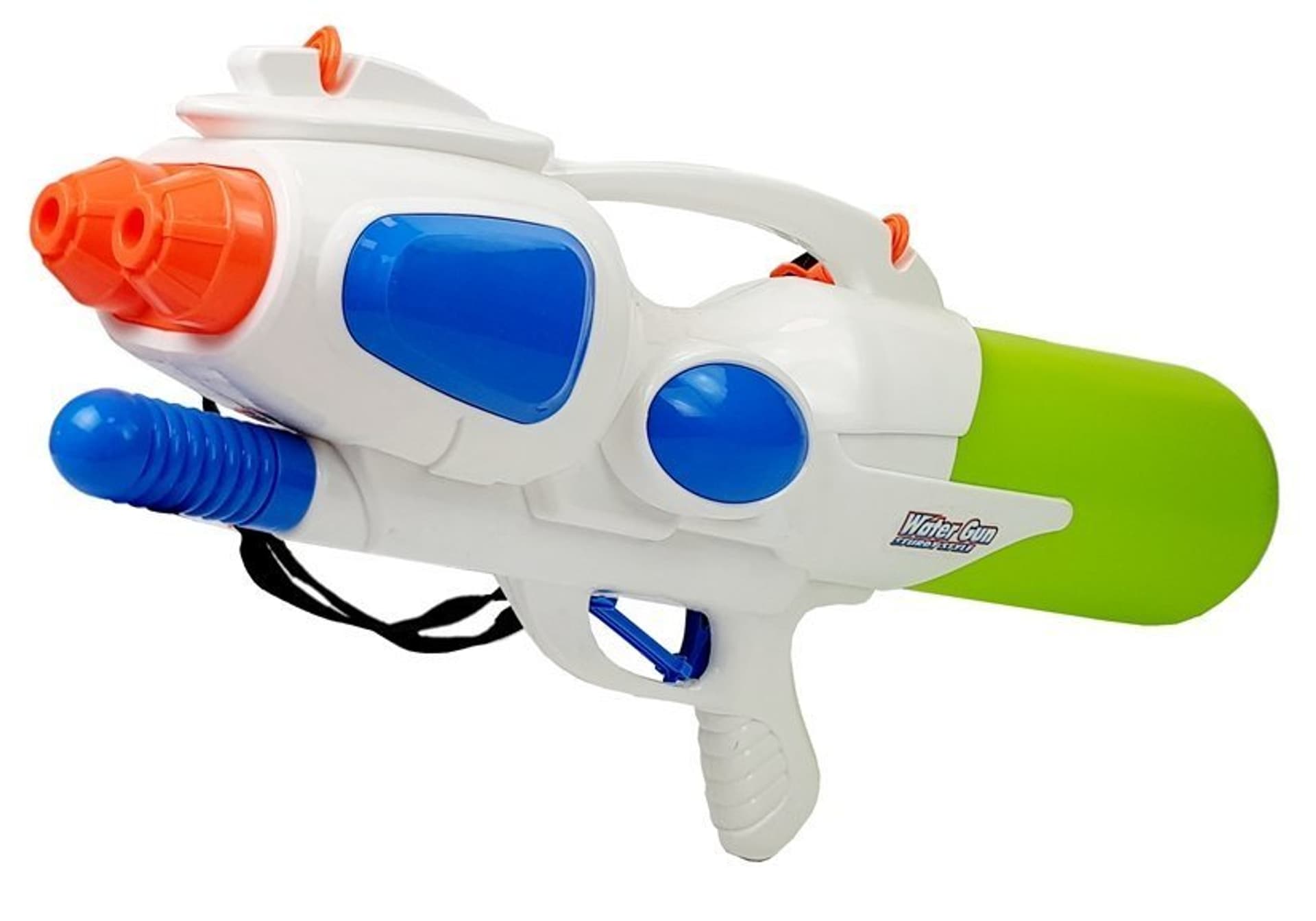 

Pistolet Na Wodę Duży Magazynek 2500 ml Biało- Zielony
