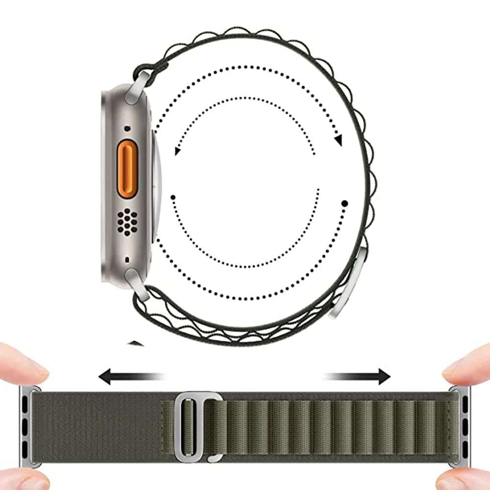 

Pasek do zegarka Alogy Sport Strap do Apple Watch 4/5/6/7/8/SE/Ultra (42/44/45/49mm) Zielony, 42/44/45/49mm) zielon