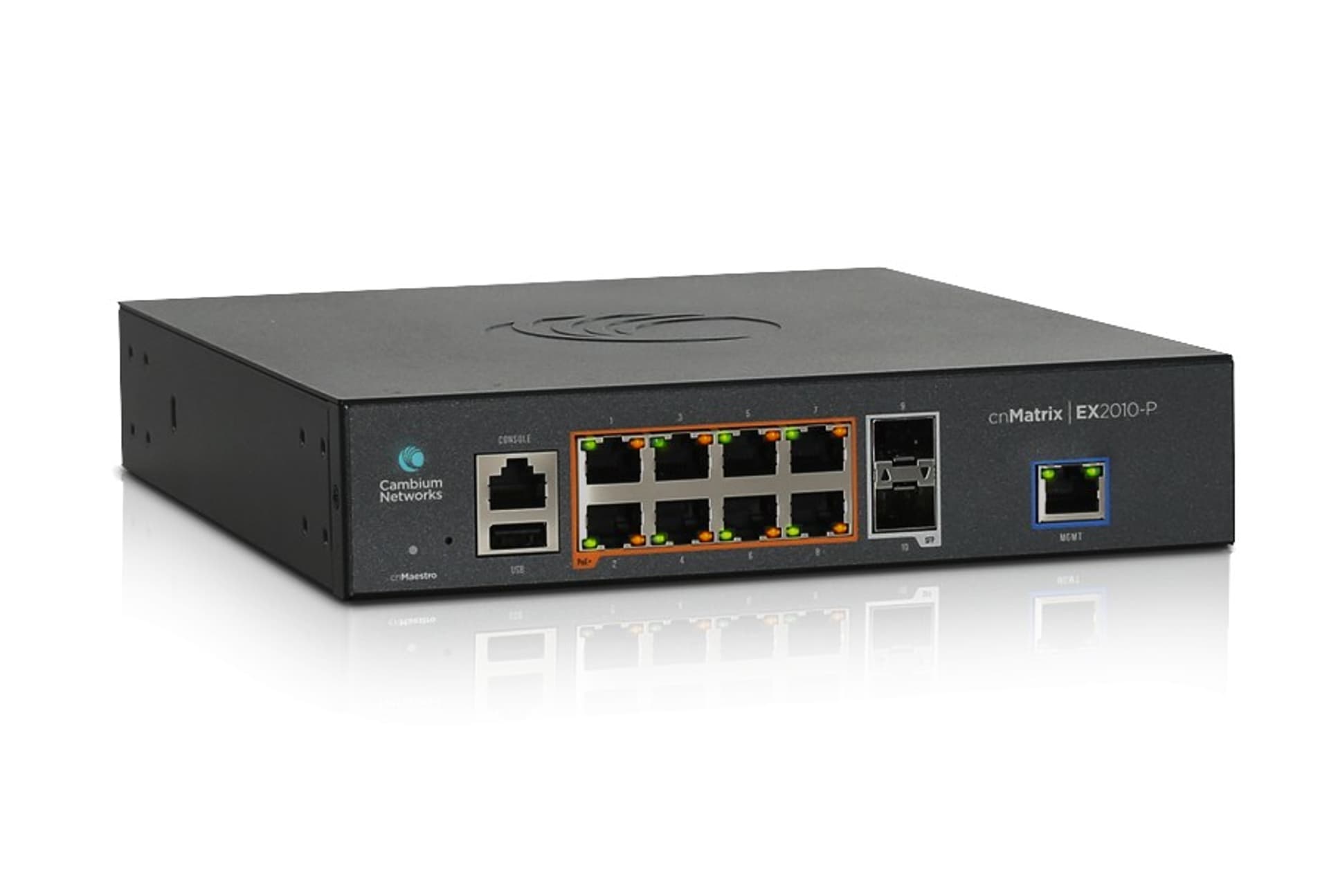 

CAMBIUM CNMATRIX EX2010-P MANAGED POE SWITCH, 8X GE, 2X SFP PORTS MX-EX2010PXA-E