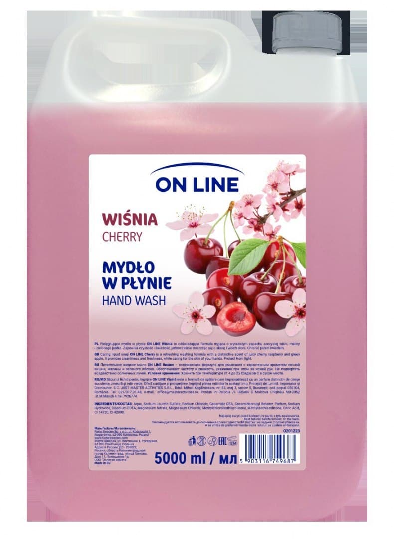 

FS On LINE MYDŁO Transparentne 5000ml Wiśnia