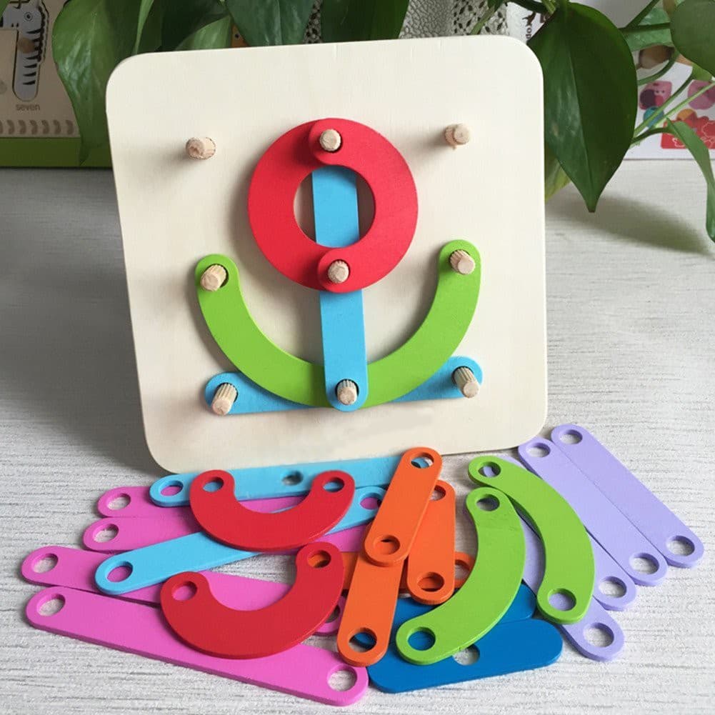 

DREWNIANA UKŁADANKA MONTESSORI LOGICZNA PUZZLE GRA