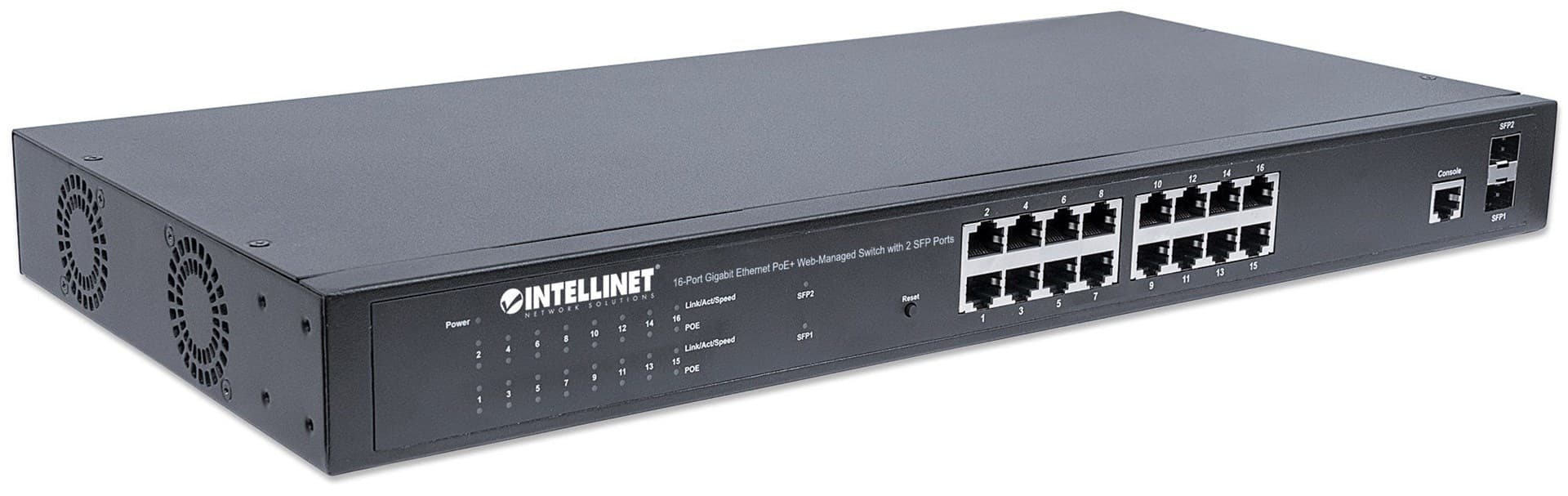 

INTELLINET GIGABIT SWITCH 16X 10/100/1000 RJ45 POE